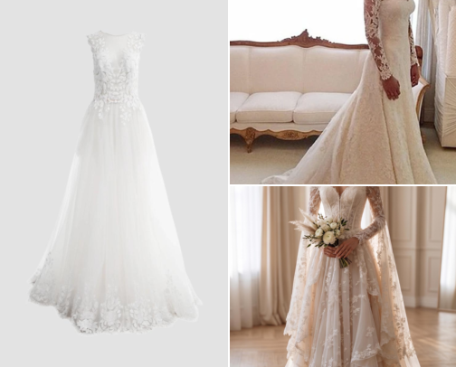 Winter Wedding Gowns cover photo collage