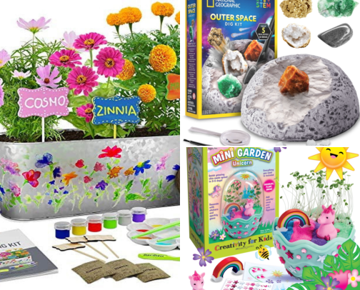 Kids Gardening Kits That Finally Got My Son Off the iPad and Into Dirt cover photo collage