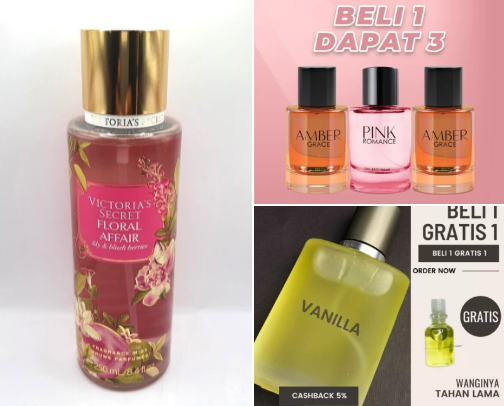 Parfum cover photo collage