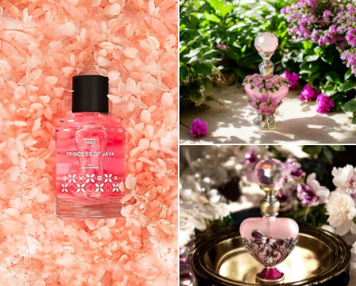 Floral parfume pick cover photo collage