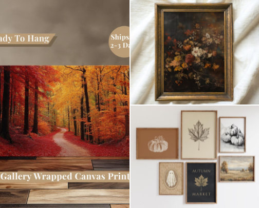 Fall Wall Decor 🍁 cover photo collage