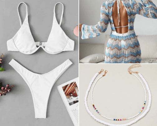 Swimwear cover photo collage