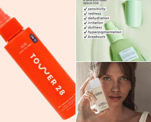 Skincare for Sensitive Skin cover photo collage