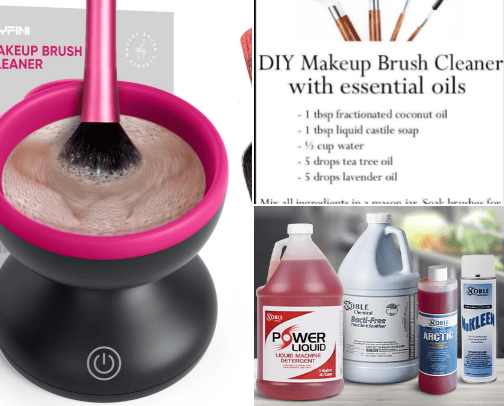 Makeup cleaning! cover photo collage
