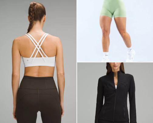 gym clothes cover photo collage