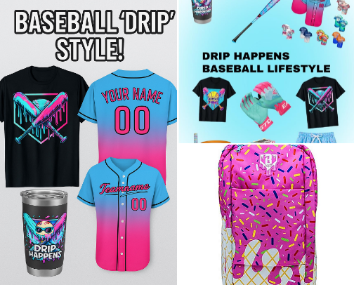 Drip Happens cover photo collage