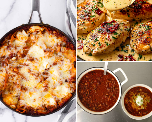 Quick dinner ideas cover photo collage