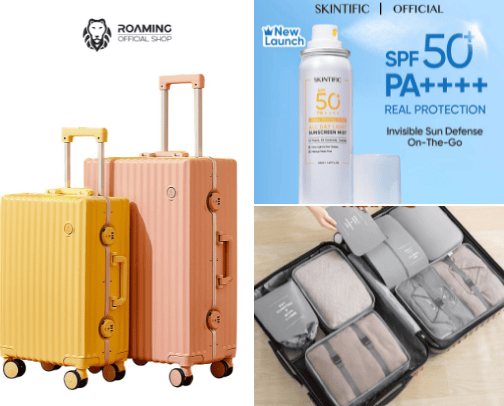 Travelling Stuff ✈️🚗🚆 cover photo collage