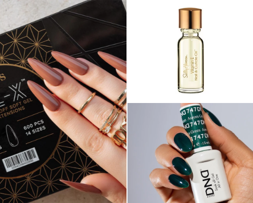Nail essentials💅 cover photo collage