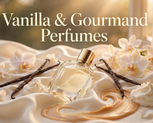 Vanilla & Gourmand Perfumes cover photo collage