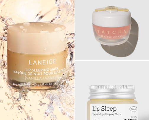 lip love: balms, masks & treatments cover photo collage