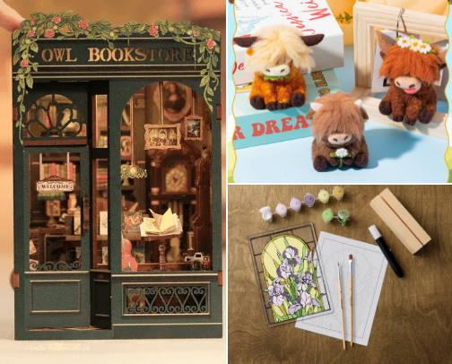 Mindful DIY Projects for Relaxation & Creativity cover photo collage