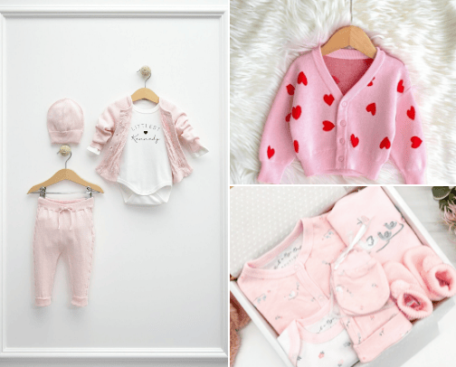 Clothes for baby girl cover photo collage