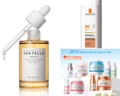 My favorite skincare cover photo collage