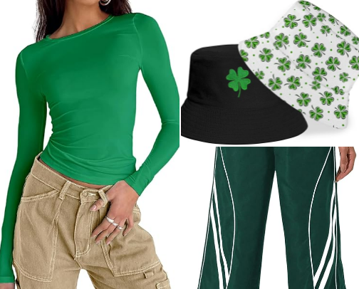 st. patrick's day inspo cover photo collage