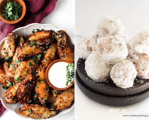 The GF Crunch Lab: 20 Essential Air Fryer Recipes for Coeliacs cover photo collage