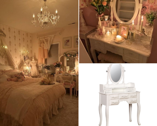 (US) coquette decor dreams 🎀 cover photo collage