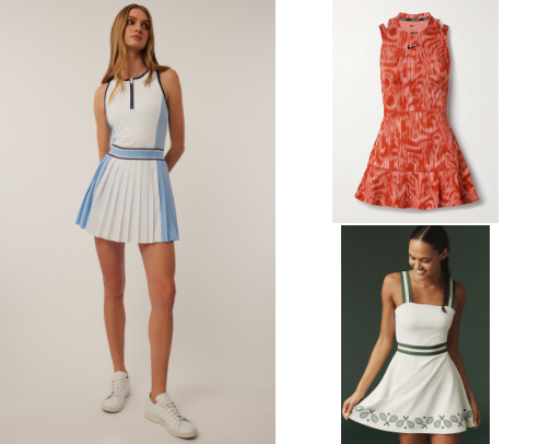 Serve Looks: Stylish Tennis Dresses, Outfits and Skirts cover photo collage