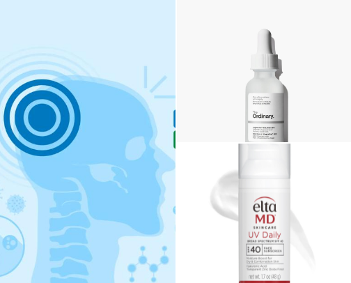 Skin care cover photo collage