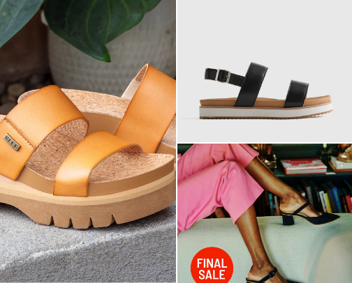 Sandals for women cover photo collage