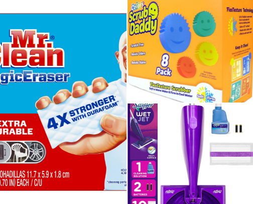 Home Cleaning products cover photo collage