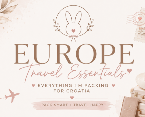 Europe Travel Essentials: Everything I’m Packing for Croatia cover photo collage