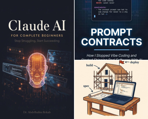 AI Coding Books I Recommend to Builders Starting Out cover photo collage