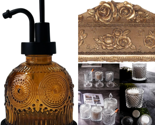 Vintage Bathroom finds cover photo collage