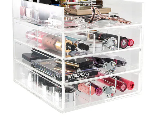Makeup organizers cover photo collage