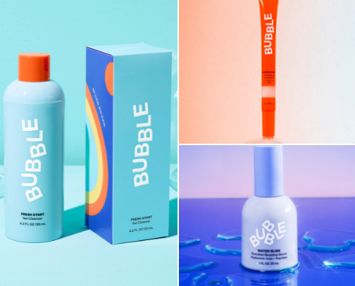 My Bubble Skincare Routine cover photo collage