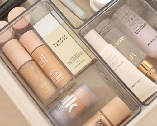 Makeup organizer cover photo collage