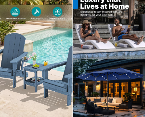 Outdoor Living Favorites for Patio, Porch, and Poolside cover photo collage