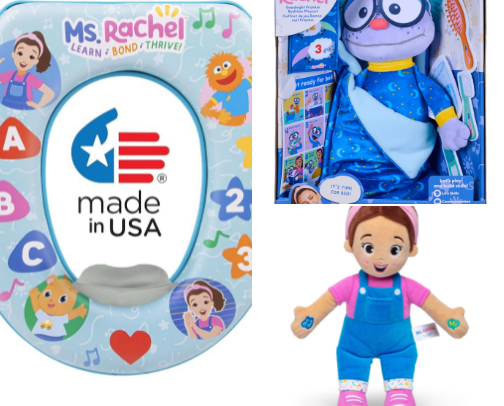 I've found all the official Ms Rachel toys for your toddlers Christmas so you don't have to go hunting! cover photo collage