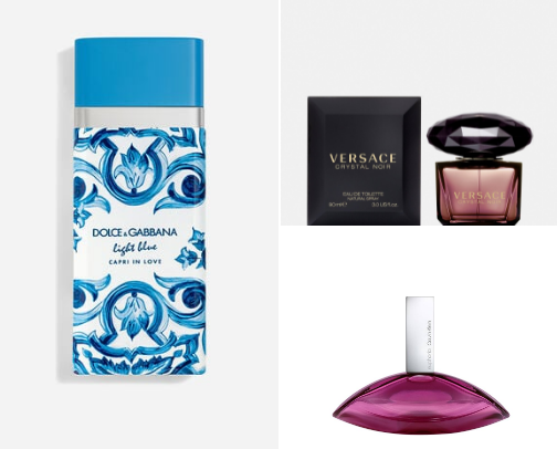 Perfumes and oils cover photo collage