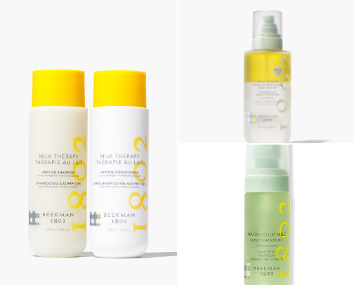 Beekman1802 wins skincare cover photo collage