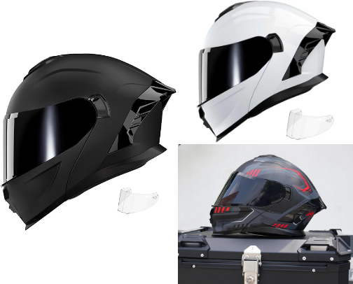 Motorcycle Helmet's cover photo collage