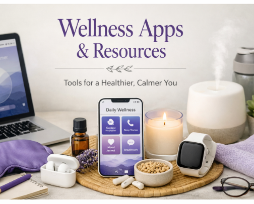 💜 Wellness Apps & Resources cover photo collage