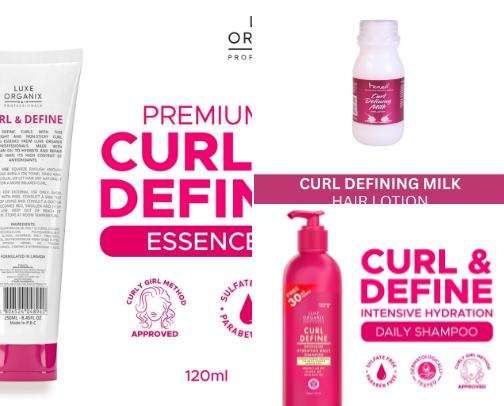 Curly hair must haves! cover photo collage