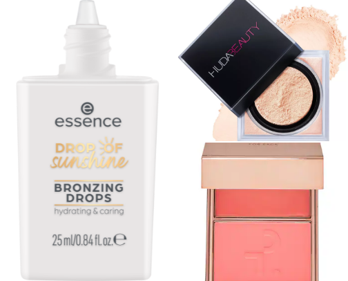 Makeup for bronzed look🩷 cover photo collage