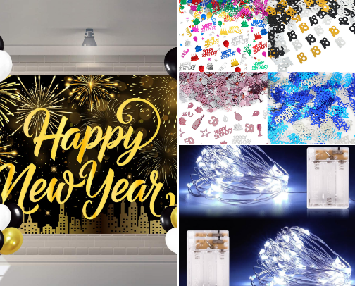 My New Year Celebration Essentials cover photo collage