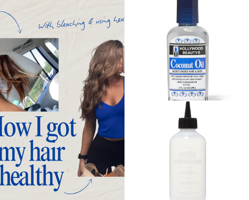 Damaged Hair Care Routine cover photo collage