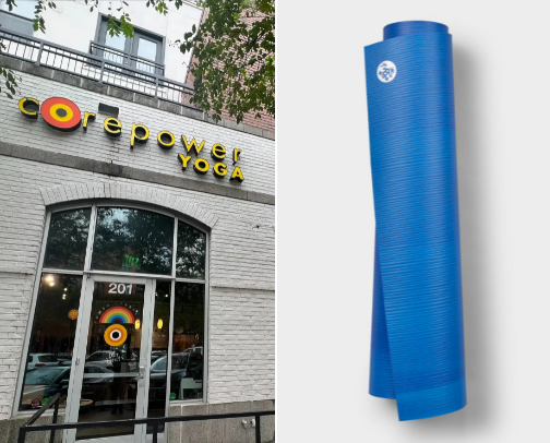 Yoga Gear and Recovery Supplements I Love cover photo collage