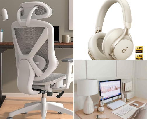 Remote Work Glow-Up: Essentials for Your WFH Life cover photo collage