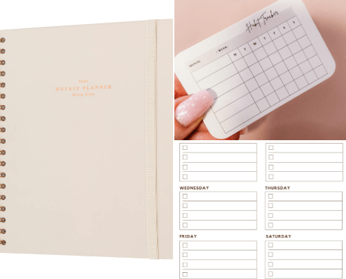 Planners & Tools for creating habits, structure & motivation cover photo collage