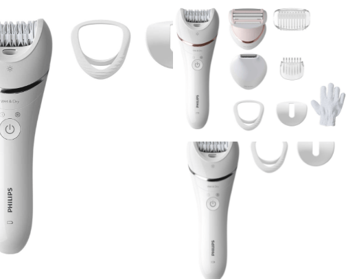 Hair removal devices cover photo collage