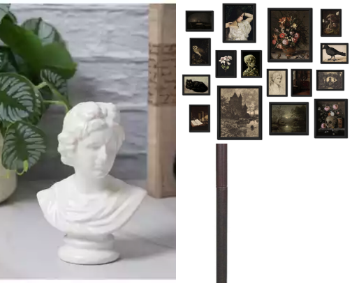 Victorian Modern & Dark Academia Decor 🕯️ cover photo collage