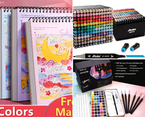 Art Supplies for Kids cover photo collage