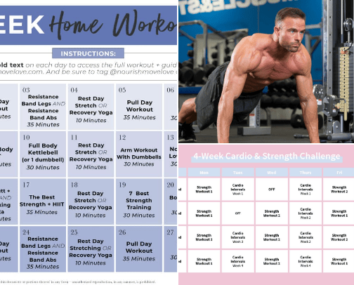 Free workouts cover photo collage