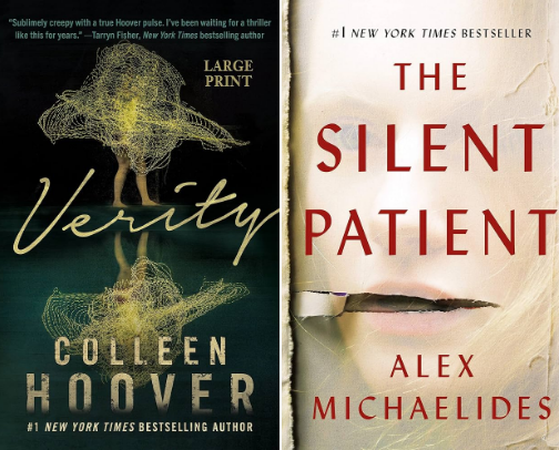 Fave thriller books cover photo collage