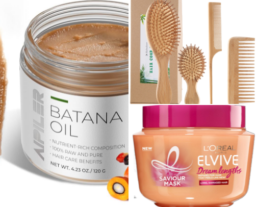 Hair Growth Fuller Thicker Hair cover photo collage